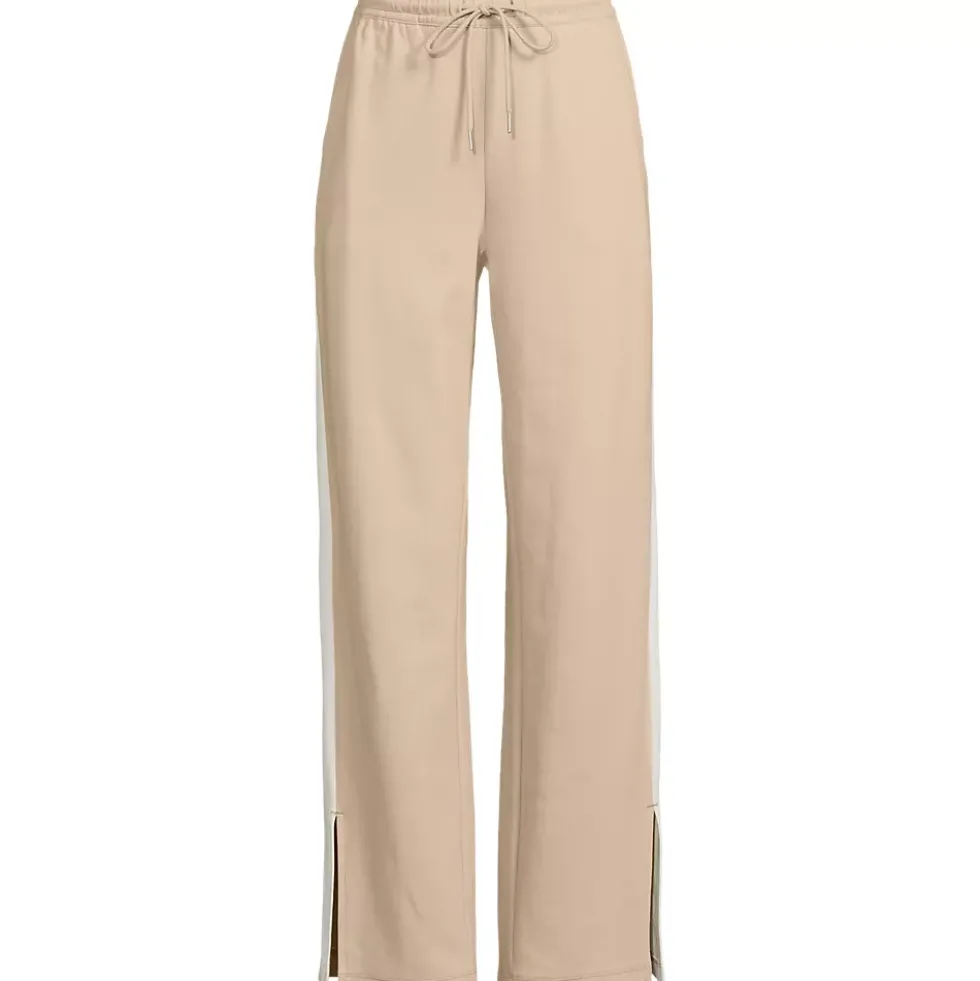 Women's Sport Knit High Rise Relaxed Straight Leg Side Stripe Pants