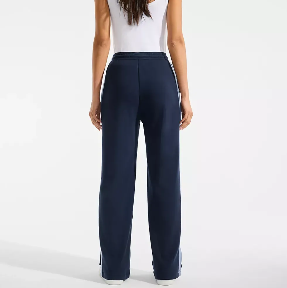Women's Sport Knit High Rise Relaxed Straight Leg Side Stripe Pants