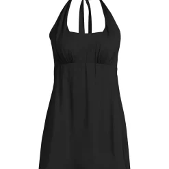 Women's Square Neck Halter Swim Dress One Piece Swimsuit