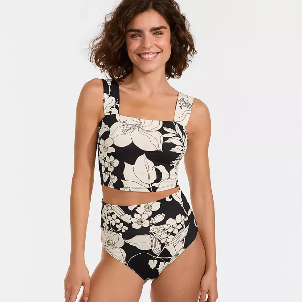Women's Square Neck Midkini Top