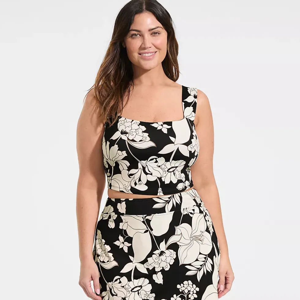 Women's Square Neck Midkini Top