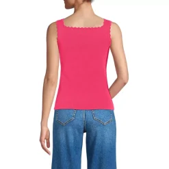 Women's Square Neck Tank Sweater - Set Top
