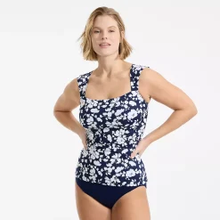 Women's Square Neck Underwire Tankini Top