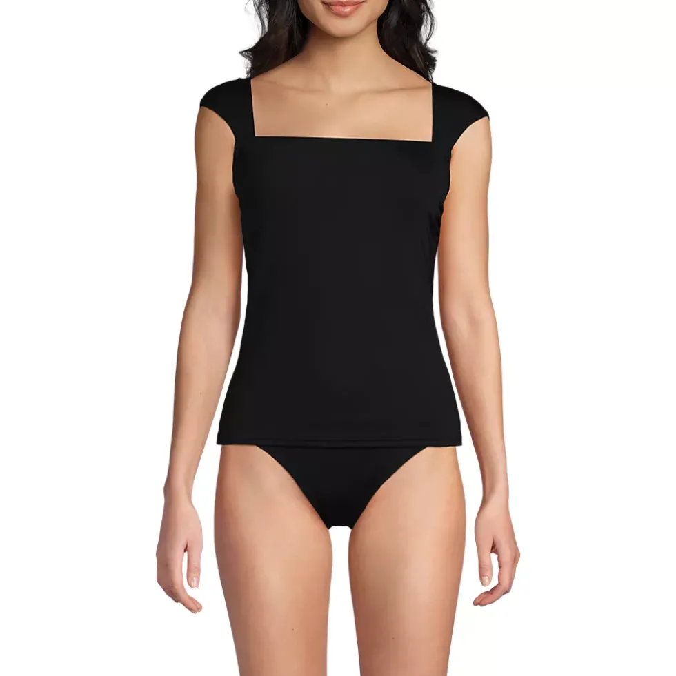 Women's Square Neck Underwire Tankini Top