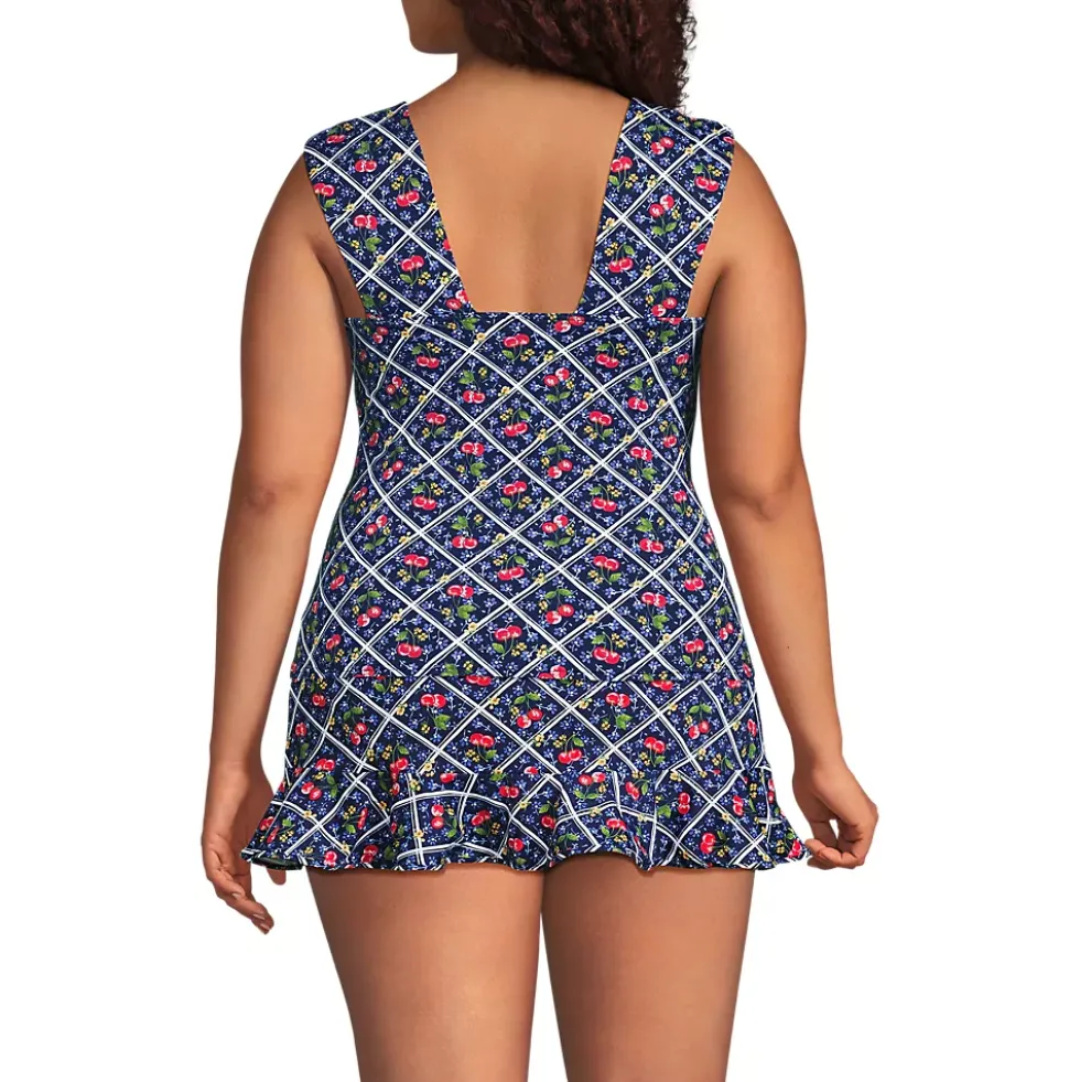 Women's Square Neck Underwire Tankini Top