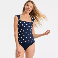 Women's Square Neck Underwire Tankini Top