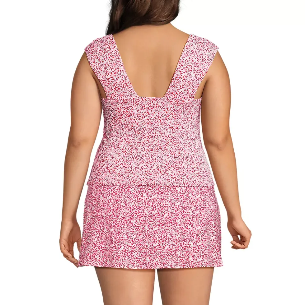 Women's Square Neck Underwire Tankini Top