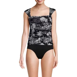Women's Square Neck Underwire Tankini Top