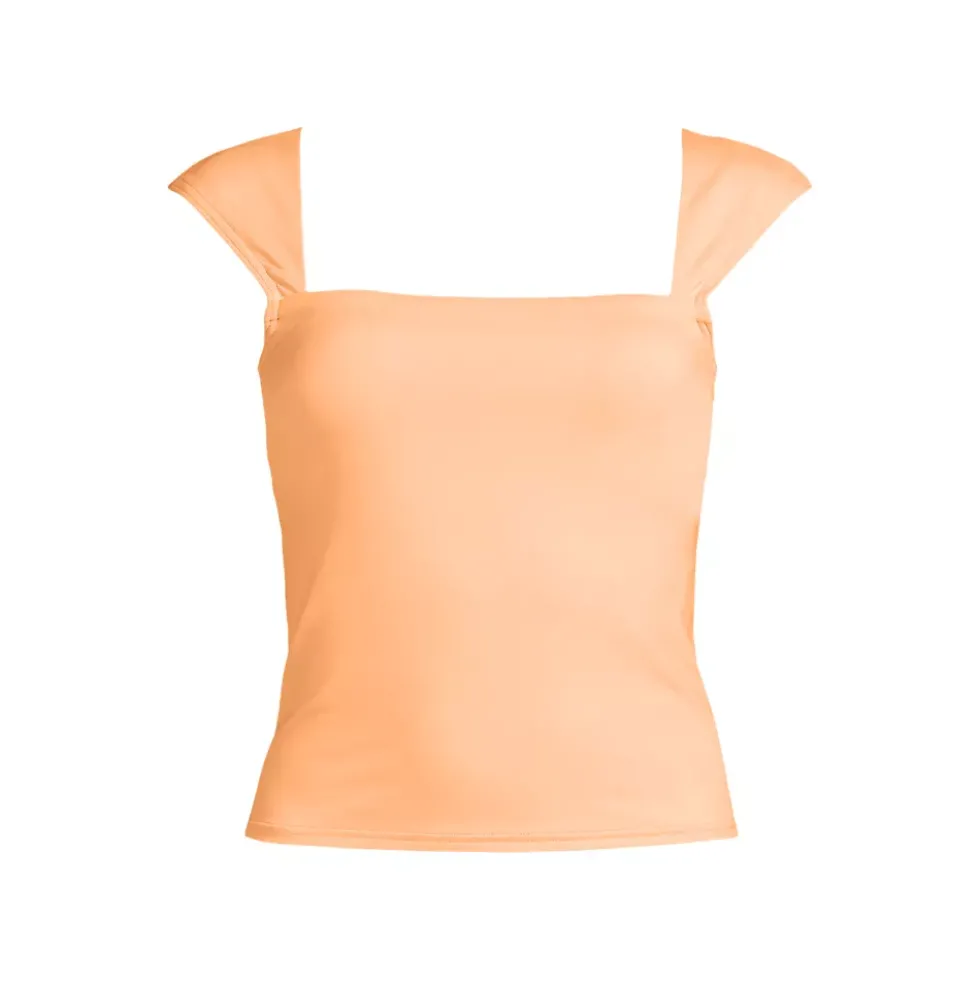 Women's Square Neck Underwire Tankini Top