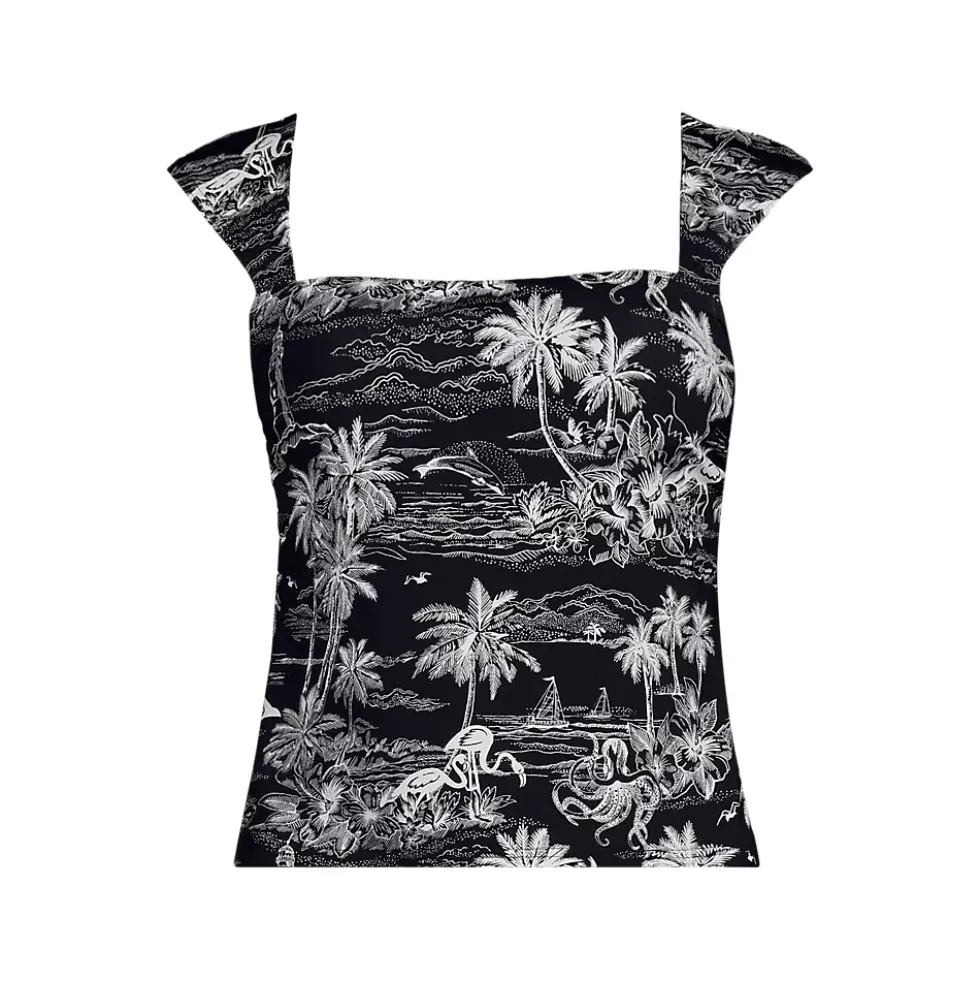 Women's Square Neck Underwire Tankini Top