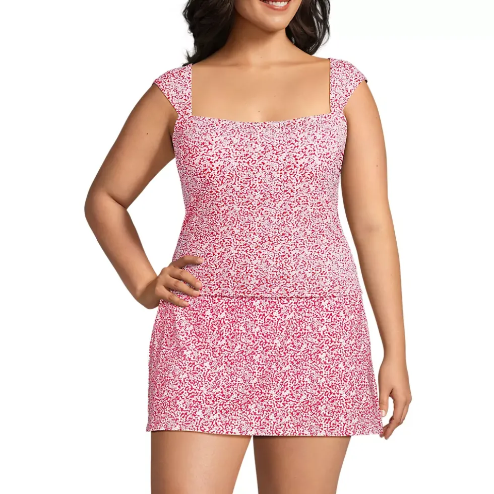 Women's Square Neck Underwire Tankini Top