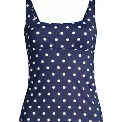 Women's Square Neck Underwire Tankini Swimsuit Top