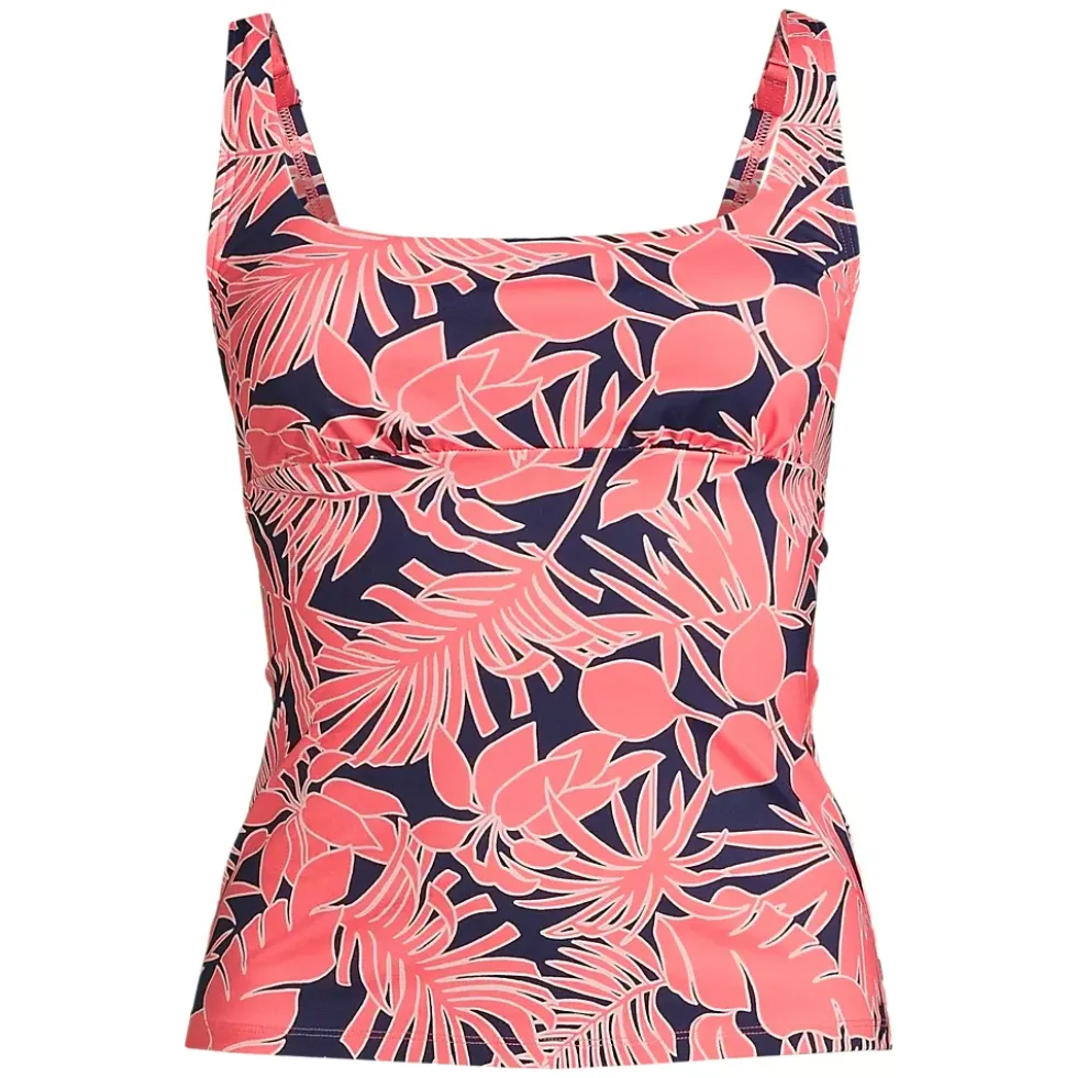 Women's Square Neck Underwire Tankini Swimsuit Top
