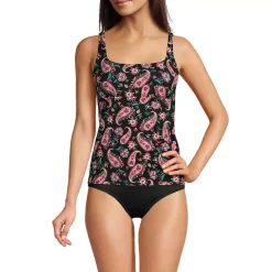 Women's Square Neck Underwire Tankini Swimsuit Top