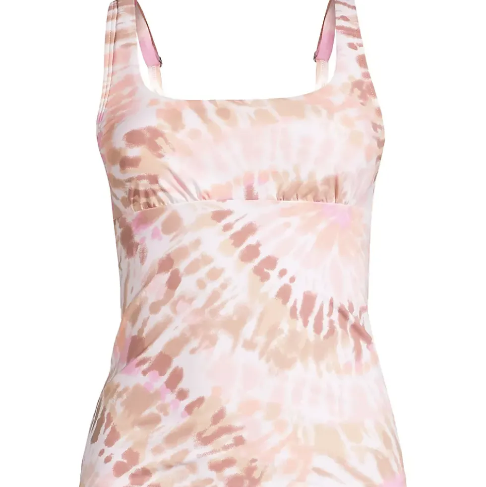 Women's Square Neck Underwire Tankini Swimsuit Top