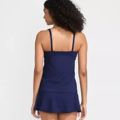 Women's Square Neck Underwire Tankini Swimsuit Top