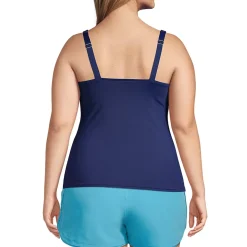 Women's Square Neck Underwire Tankini Swimsuit Top