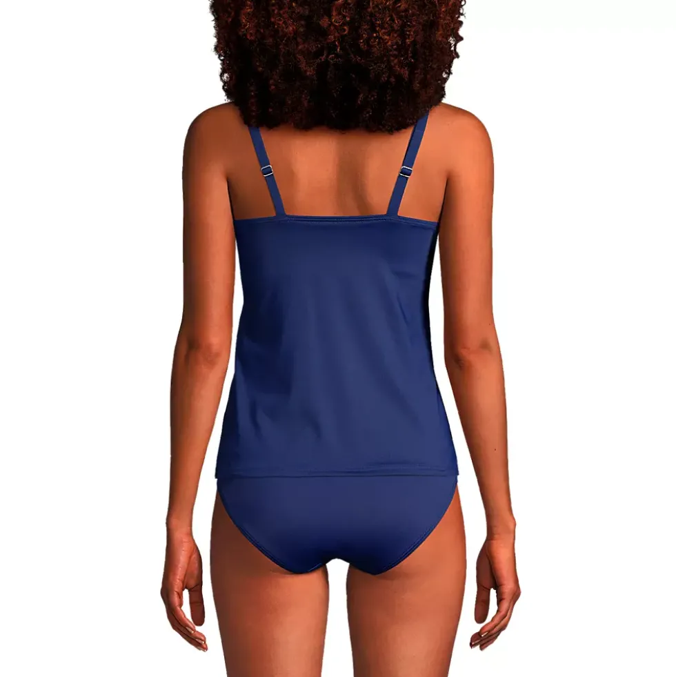 Women's Square Neck Underwire Tankini Swimsuit Top