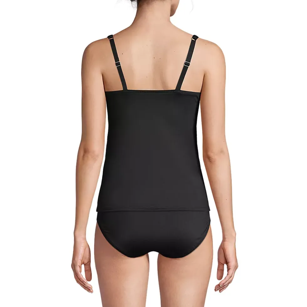 Women's Square Neck Underwire Tankini Swimsuit Top