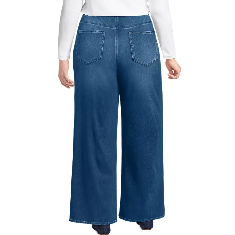 Women's Starfish Denim High Rise Wide Leg Jeans
