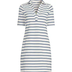 Women's Starfish Elbow Sleeve Polo Dress