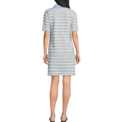 Women's Starfish Elbow Sleeve Polo Dress