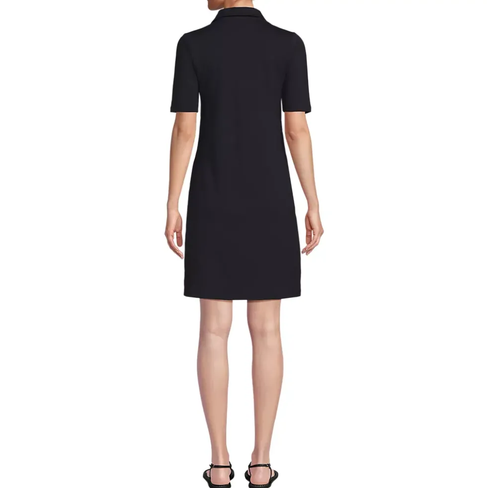 Women's Starfish Elbow Sleeve Polo Dress