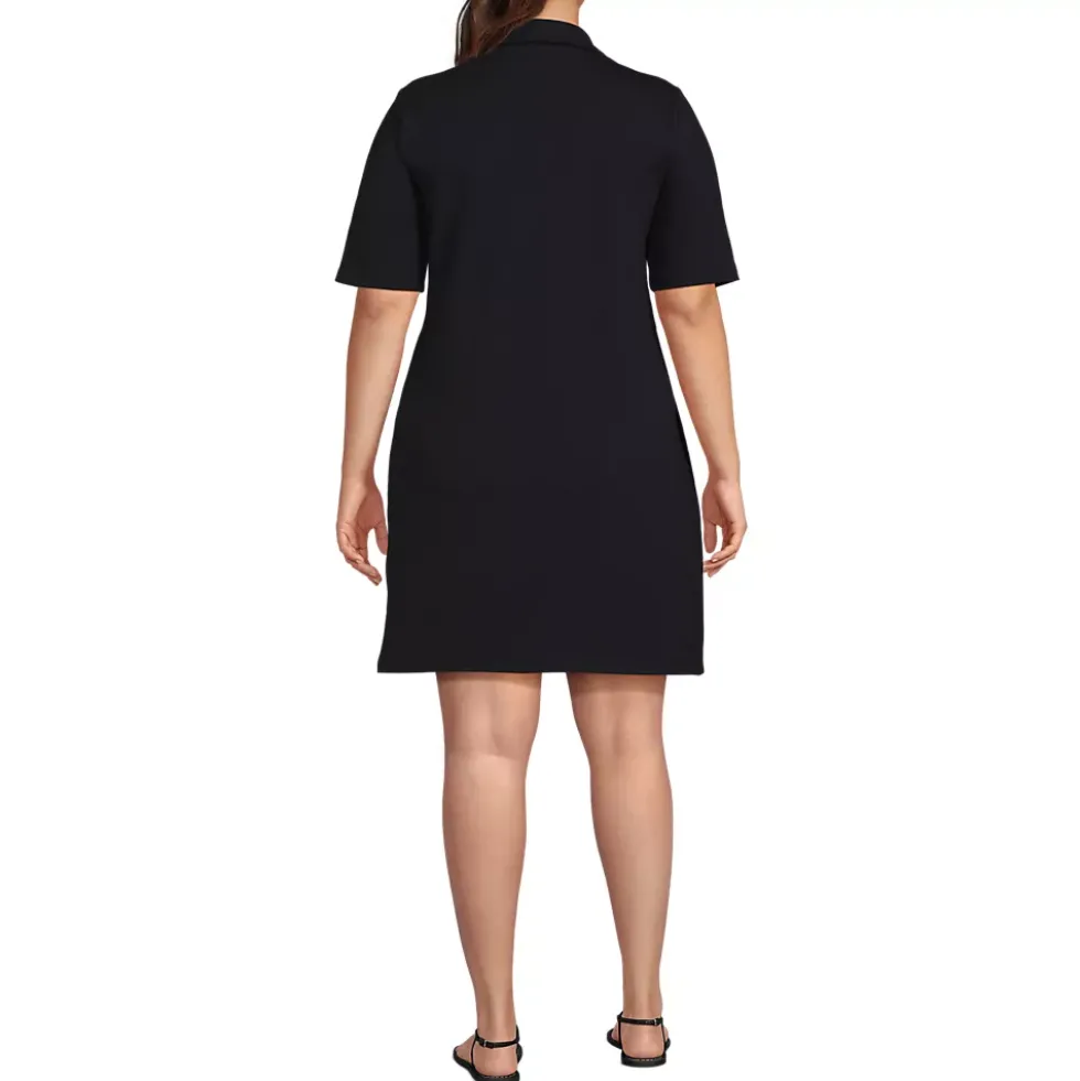 Women's Starfish Elbow Sleeve Polo Dress