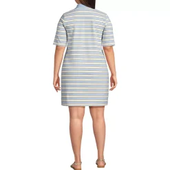 Women's Starfish Elbow Sleeve Polo Dress