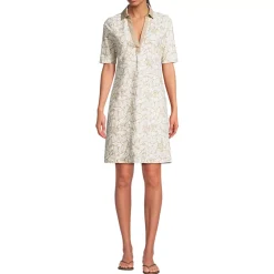 Women's Starfish Elbow Sleeve Polo Dress
