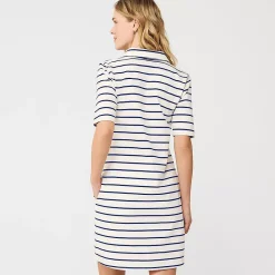Women's Starfish Elbow Sleeve Polo Dress