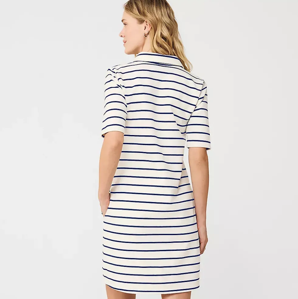 Women's Starfish Elbow Sleeve Polo Dress