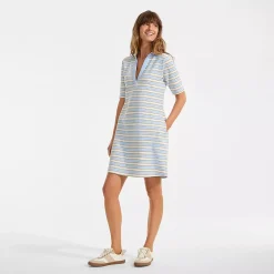 Women's Starfish Elbow Sleeve Polo Dress