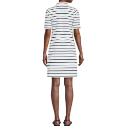 Women's Starfish Elbow Sleeve Polo Dress