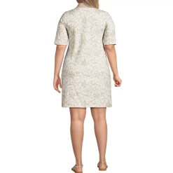 Women's Starfish Elbow Sleeve Polo Dress