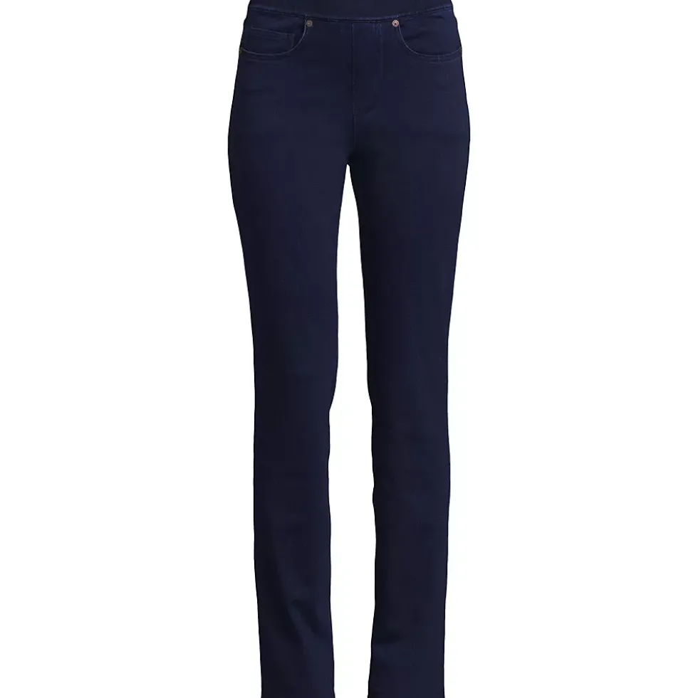 Women's Starfish High Rise Knit Denim Straight Jeans