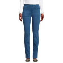 Women's Starfish High Rise Knit Denim Straight Jeans