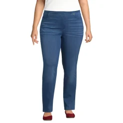 Women's Starfish High Rise Knit Denim Straight Jeans