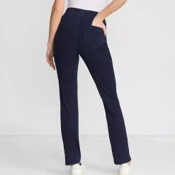 Women's Starfish High Rise Knit Denim Straight Jeans
