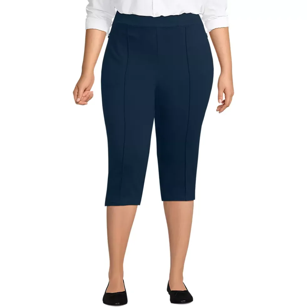 Women's Starfish High Rise Pintuck Capri Pants