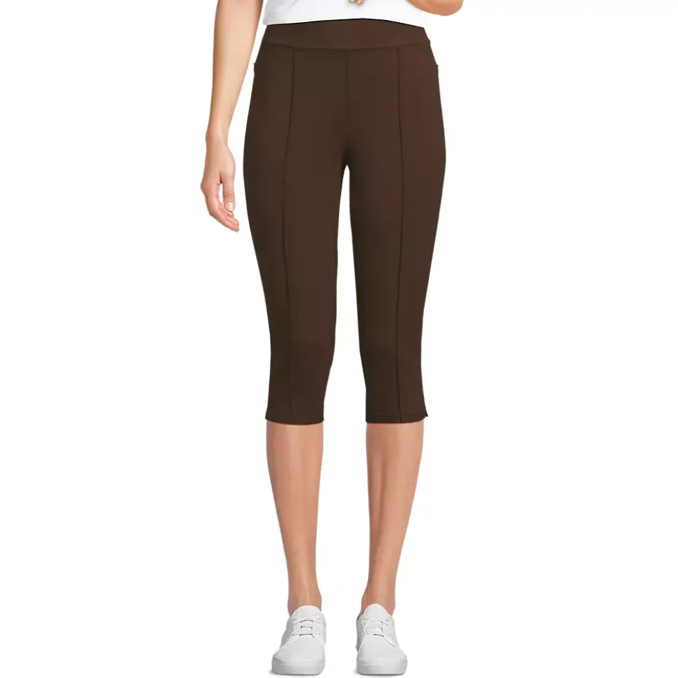 Women's Starfish High Rise Pintuck Capri Pants