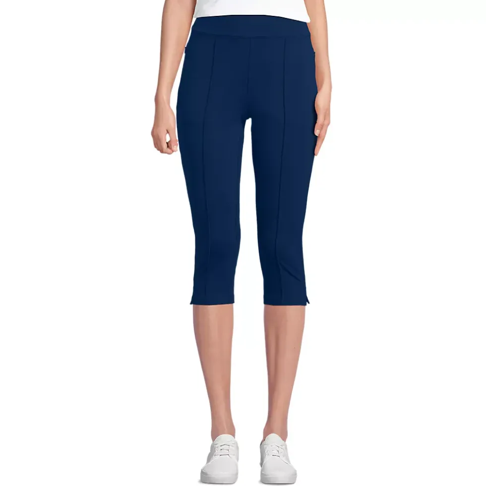 Women's Starfish High Rise Pintuck Capri Pants