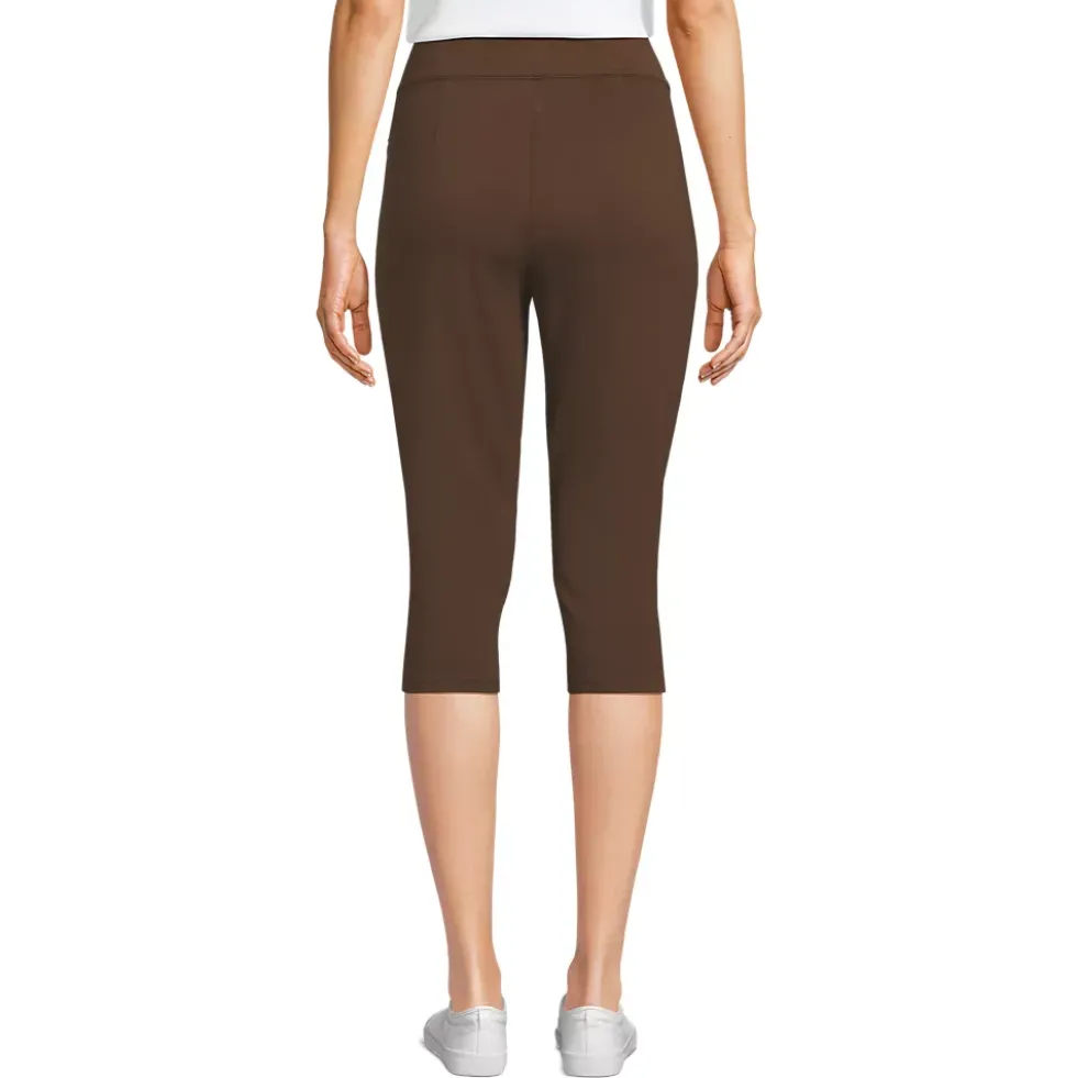 Women's Starfish High Rise Pintuck Capri Pants
