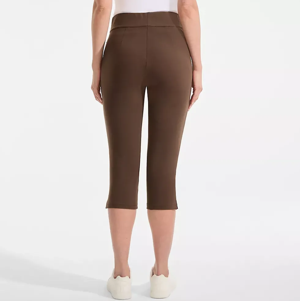 Women's Starfish High Rise Pintuck Capri Pants