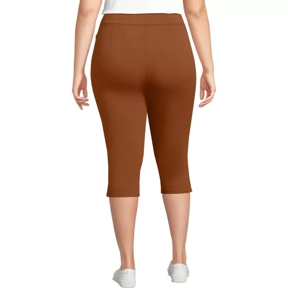 Women's Starfish High Rise Pintuck Capri Pants