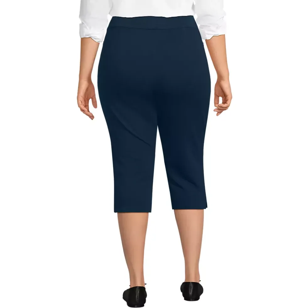 Women's Starfish High Rise Pintuck Capri Pants