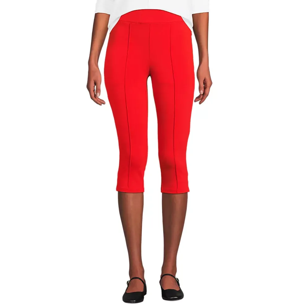 Women's Starfish High Rise Pintuck Capri Pants
