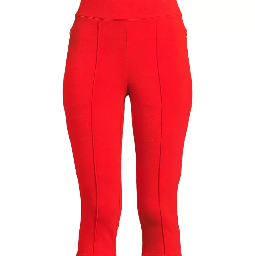 Women's Starfish High Rise Pintuck Capri Pants