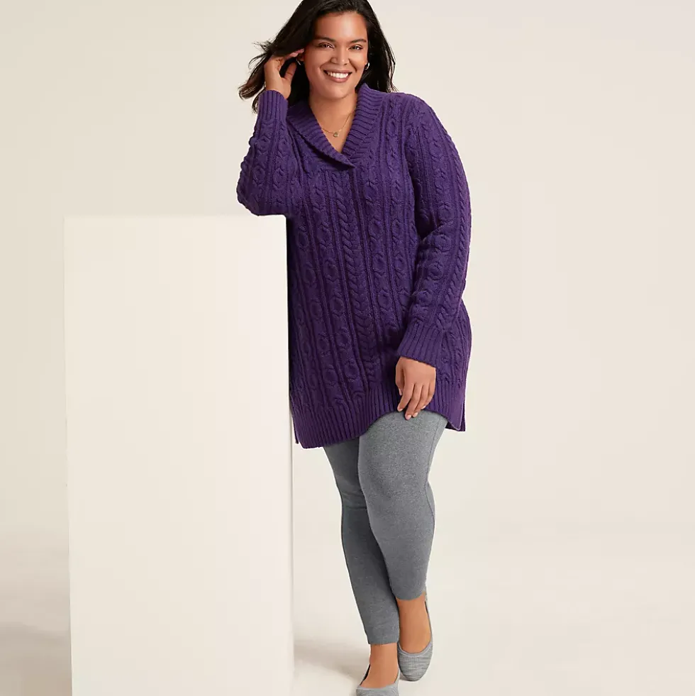 Women's Starfish Mid Rise Knit Leggings