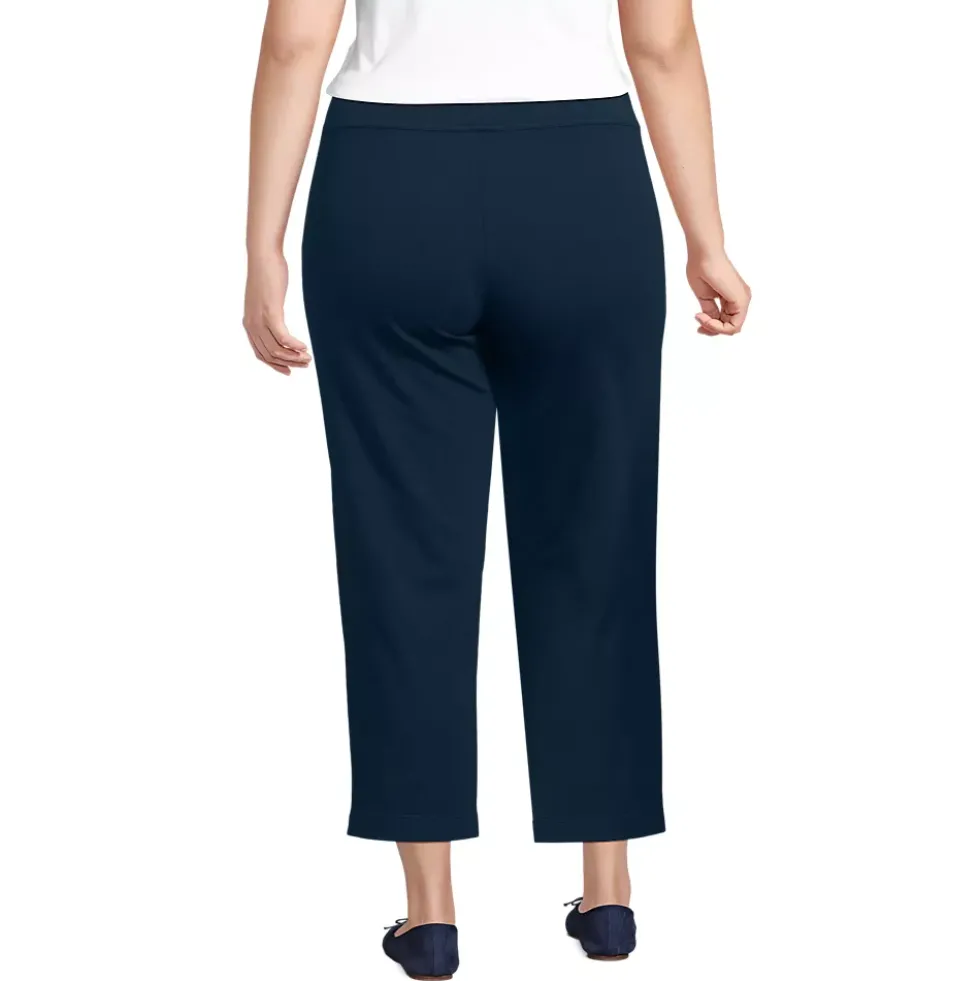 Women's Starfish Mid Rise Pull On Crop Pants